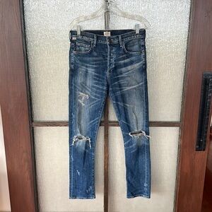 Citizens of Humanity Premium vintage distressed skinny jeans size 25. nwot